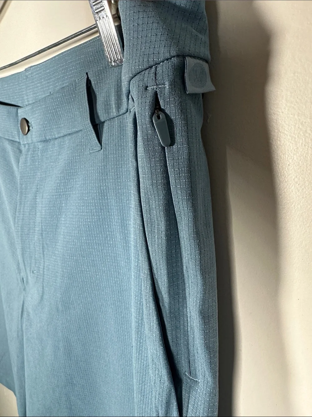 Lululemon ABC Classic Fit Shorts 9" Warpstreme Blue Mens 36-L Stretch 5 Pockets - Picture 11 of 13